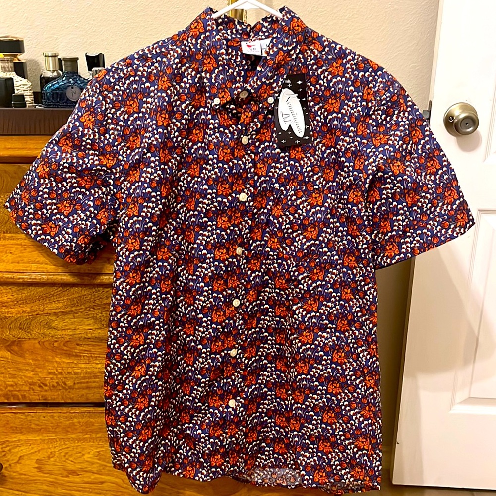 Kennington LTD short sleeve shirt - 100% cotton shirt size large New with Tags